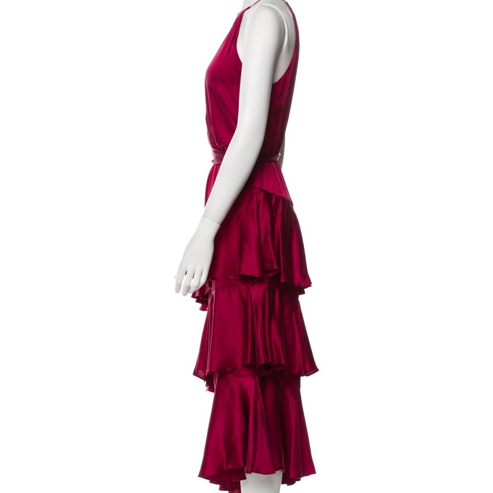 Zimmermann Pink High Low Halter Gown SZ XS Petite - Picture 5 of 7